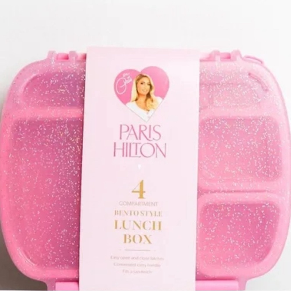 Pink Glitter Paris Hilton Bento Lunch Box